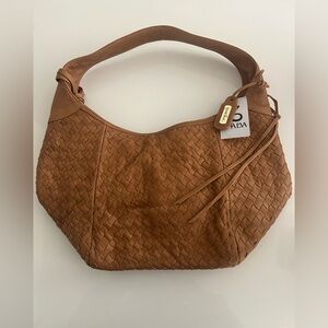 Gorgeous Zina Eva Woven Leather Shoulder/Slouchy Bag